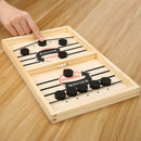 Family Table Ice Hockey Game Catapult Chess Fast Sling Puck Game (Small)
