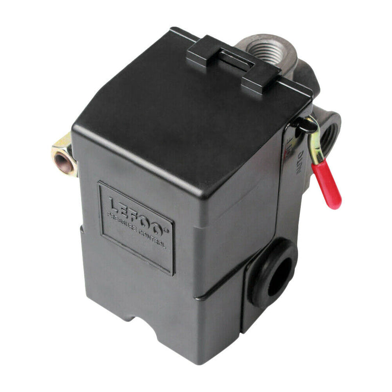 Heavy Duty Air Compressor Pressure Switch 90-120 PSI 4 Port with Unloader