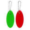 2x Yachting Boat Water Sports Oval Floating Keychain Keyring Key Float Buoy
