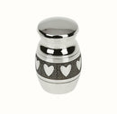 Pieces of 6 Love Heart Around Jar Pet Ashes Holder Cremation Memorial Keepsake