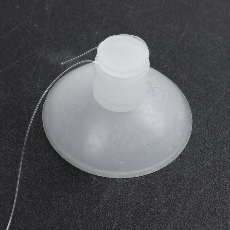 Silicone Aquarium Suction Cup Emulational Artificial Fish Ornament Red O2W7