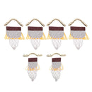 Pieces of 6 Kids Pool Cotton PU Leather Table Net Drop Pockets Brass Irons