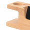 Bamboo Cell Phone Charging Dock Station Charger Holder Stand For Watch NOS