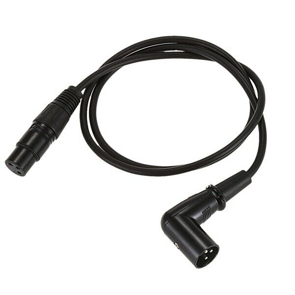 Right Angle Male to Female XLR Cable, Microphone Cord, DMX Signal Wire Cord