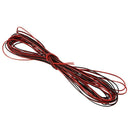 22 Gauge 15m Red Black Zip Wire AWG Cable Power Ground Stranded Copper Car I7A8
