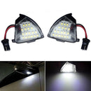 1Pair 6000K White LED Under Side Mirror Puddle Light Fit For VW Golf DC12V