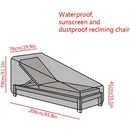2Pcs 2 Outdoor Sunbed Cover 410D Oxford Cloth Sun Seat Cover Waterproof Gar