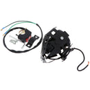 2Pcs U7 Motorcycle Headlight Angel Eyes Light LED Fog Spotlight + Switch Kits