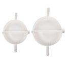 2 Pcs White Plastic Meat Pie Dumpling Mould Pastry Press Makers Z4G9