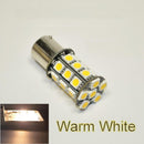 10x Car Auto RV Trailer 1156 BA15S 5050 27 SMD LED Light Backup Lamp Warm White