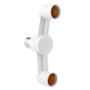 2 in1 E27 LED Base Lamp Socket Splitter Light Lamp Bulb Adapter Holder Converter