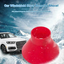 Cone Shaped Magic Car Windows Snow Remover Shovel Ice Scraper (7.5cm Red)