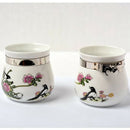 2 Pcs Food & Water Bird Cup, Ceramic Feeding Dish Feeder for Parrot Macaw