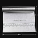 Stainless Steel Dough Bench Scraper Wooden Handle Cake Slicer Pastry Cutter