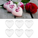 3Pcs 65/80/100mm DIY Clear Plastic Bath Bomb Mould Acrylic Mold Heart Shape New