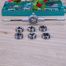 8pcs Circular Die Set M3 M4 M5 M6 M8 M10 M12 with 1 Wrench Hss Tap Die