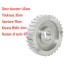 3X(2Pcs Metal Synchronous Pulley Gear Motor Belt Gear Drive Wheel Gear S/N