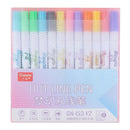 12 Color Self Outline Metallic Markers Double Line Pen for DIY Greeting Cards