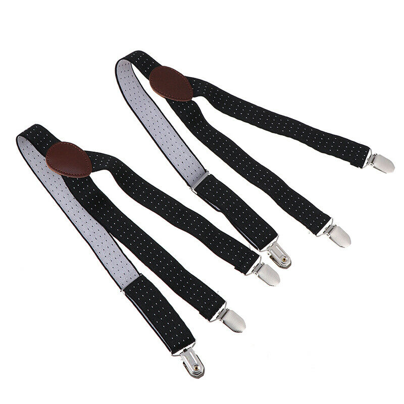 1Pair Mens Shirt Stays Garters Military Holder Non-slip Clamps Leg Suspender Gw