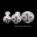 3pcs/set Cake Flower Mold Hydrangea Fondant Cake Decorating Tools Sugar Cra