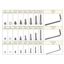 1080PCS M2/M3/M4 Stainless Steel Hex Socket Bolt and Nuts Set Fastener Hard