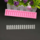 Silicone Fence Fondant Cake Chocolate Mould Sugarcraft Cupcake Decorating Nice