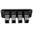 4 Gang 12V Car RV Marine Boat Rocker Toggle Switch Panel Blue LED Waterproo J4Q2