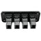 4 Gang 12V Car RV Marine Boat Rocker Toggle Switch Panel Blue LED Waterproo J4Q2