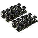 20PCS Motor Body CNC M6 Fairing Bolts Fastener Clips Washes Screw Nut Black