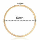 Prettyia 10pcs 15cm Round Mini Wooden Embroidered Hoop Frames for DIY Craft New