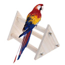 Funny Parrot Bird Perch Stand Play Toys Gym Wooden Activity Table Top Playstand