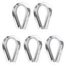 5 Pack M6 304 Stainless Steel Thimble For 1/4" 6mm Diameter Wire Rope