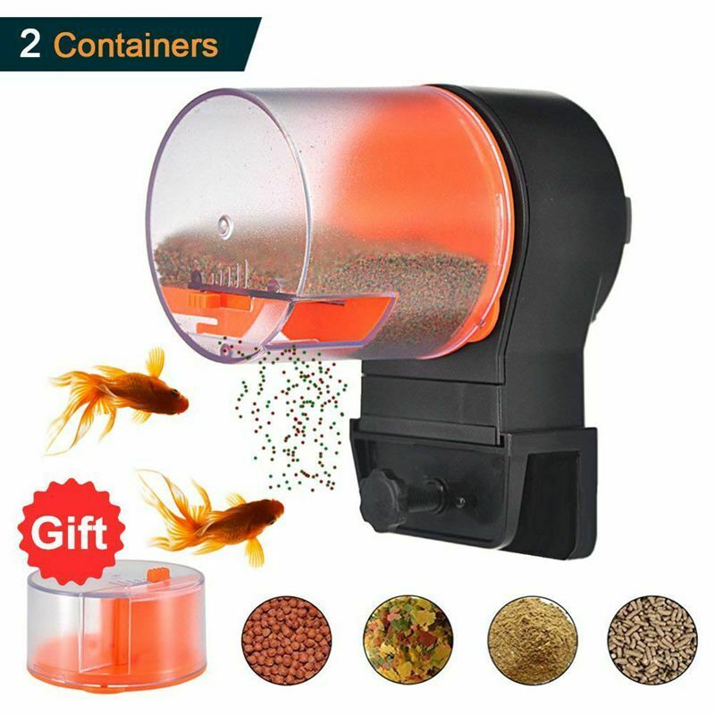Automatic Fish Feeder,Aquarium Tank Timer Feeder Vacation Auto Fish Feeder  Y5Y1