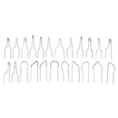 23 Pcs/Set  Metal Alloy Impedance Wood Heating Wire Pyrographic Tip KitBX