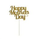 1pc Cupcake Toppers Glitter Happy Mother's Day Cake Topper Cake Flags Decor SP