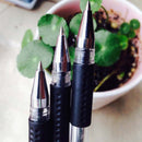 3X 0.5mm Ball Point Pen Stationary Gel Ink Pen Black Daily Work Study Kits Chic