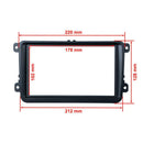 7" Double Din Frame Car Stereo Radio Fascia Panel DVD Player Interior Trim Kit
