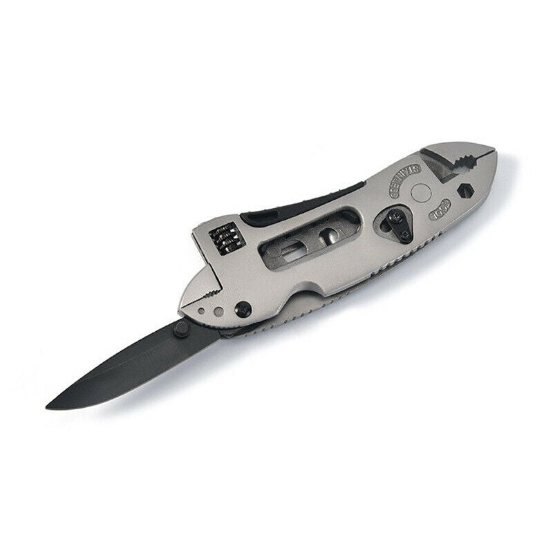 Multifuntion Spanner Wrench Gear Cutter Pliers Screwdriver Outdoor SurvivalSEAU