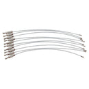20x Wire Rope Key Ring Stainless Steel Wire Key Chain Pendant Loops Tool