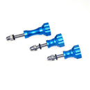 Aluminum Stainless Thumb Knob  Nut Screw Set For GoPro Hero3+/3/2/1-Blue