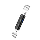 Black Micro SD USB TF OTG to USB 2.0 Adapter Card Reader For Tablet PC New OGN