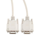 1.4M RS232 DB9 9 Pin Male to VGA Video 15 Pin Male Adapter Cable Light Gray