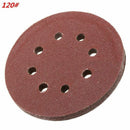 60 Pieces 8 Holes 5 Inch Sanding Discs Hook and Loop 60/100/180/240/320/400 F5D2