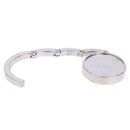 1Pc Portable Folding Hook Alloy Purse Bag Holder Circle Shape Bag Accessorie Ew