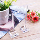 2pcs/set Glass Earrings Jewelry Organizer Display Rack Stand Holder