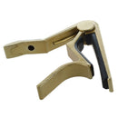 Clamp Key Trigger Capo for Acoustic Electric Classic Guitar (Golden) I3D9