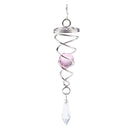 4x 4-color Crystal Wind Spinner Sun Catcher Hook forTree House Multi-color