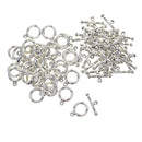 50 Sets Round Loop And Bar OT Toggle Clasp For Jewelry Making Design Repair