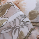 Rod Pocket Peony Beige Voile Curtain - 39x78inch Bedroom Net Sheer Curtains