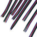 10Pcs 10mm 4 Pin one Connector With Cable for SMD LED 5050 RGB Strip Light JR